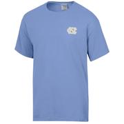 UNC Flower Checkerboard Comfort Wash Tee